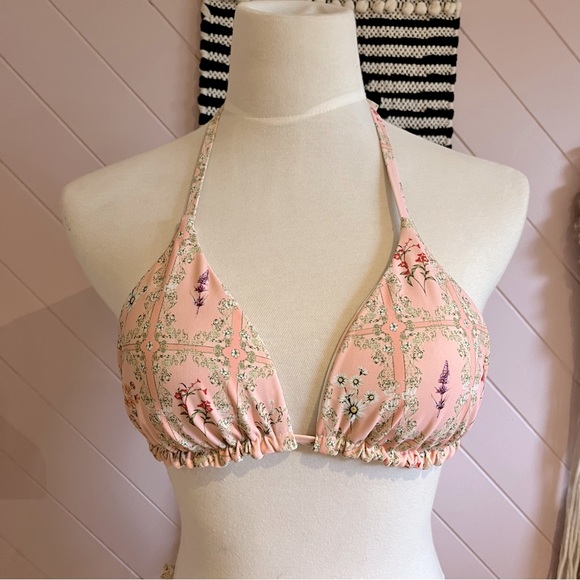 Woman’s Reversible Tie Waist Floral/Stripe Bikini (Size SMALL) Target CupShe - Picture 6 of 6